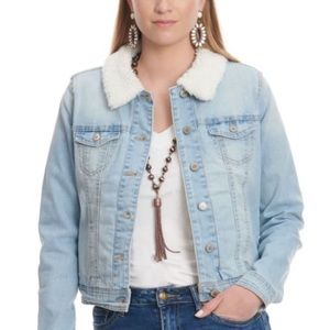 BBJ Los Angeles Fur lined denim jacket